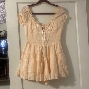Urban outfitters cream romper